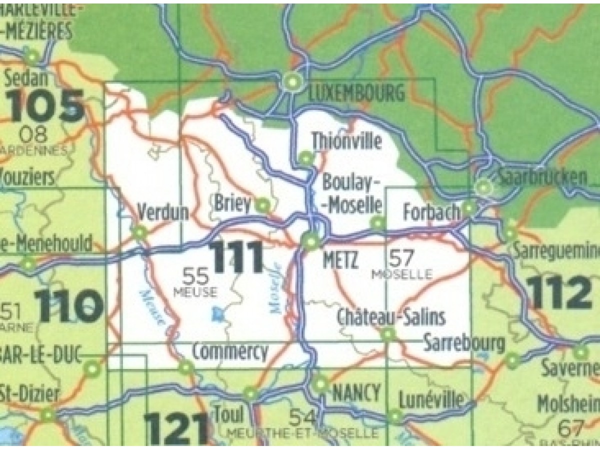 111 IGN Metz Verdun Luxemburg 111 IGN Metz Verdun Luxemburg